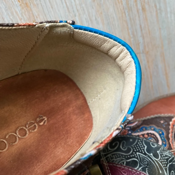 Socofy Leather Shoes Clogs Sz 42 (10-11) BEAUTIFUL detail and COMFY! - Picture 9 of 10